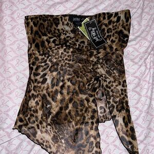 Just Polly Leopard Tube Top